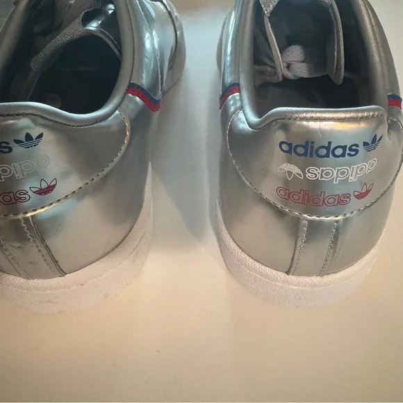 Adidas 9.5 Continental 80 Grey W Silver Gray Sneakers Shoes Fitness originals - Picture 6 of 6